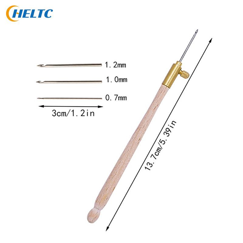 LMDZ izšūšanas perforators adata ar 3 adatām perforatora pildspalva izšūšanas krustdūriena amatniecības komplekts franču tamborējums šūšanai adīšanai