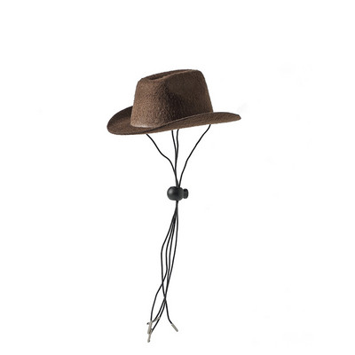 Mājdzīvnieku kovboju kostīmu cepure un bandana Smieklīgs suns kaķis Rietumu kovboju cepures Mājdzīvnieku Helovīna dzimšanas dienas ballītes Cosplay kopšanas aksesuāri