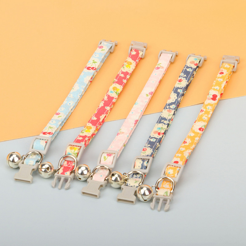 Моден нашийник за домашни любимци с черешов принт, регулируеми нашийници за котки, колие, кученце, висулка, нашийник за чихуахуа, шнауцер, домашни любимци, консумативи за кучета