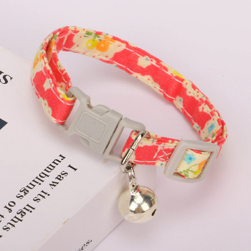 Моден нашийник за домашни любимци с черешов принт, регулируеми нашийници за котки, колие, кученце, висулка, нашийник за чихуахуа, шнауцер, домашни любимци, консумативи за кучета