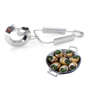 Kapmore 1db konyhai fogó rozsdamentes acél kreatív tavaszi ételfogó csiga főzőfogó Konyhai eszközök főzéshez