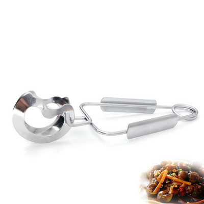 Kapmore 1db konyhai fogó rozsdamentes acél kreatív tavaszi ételfogó csiga főzőfogó Konyhai eszközök főzéshez