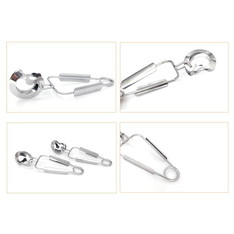 Kapmore 1db konyhai fogó rozsdamentes acél kreatív tavaszi ételfogó csiga főzőfogó Konyhai eszközök főzéshez