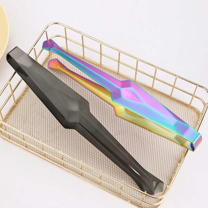 Tērauda virtuves knaibles Pārtikas knaibles Maizes skava Barbekjū skava BBQ Ēdiena gatavošanas rīki Skava Virtuves piederumi Knaibles C9H0