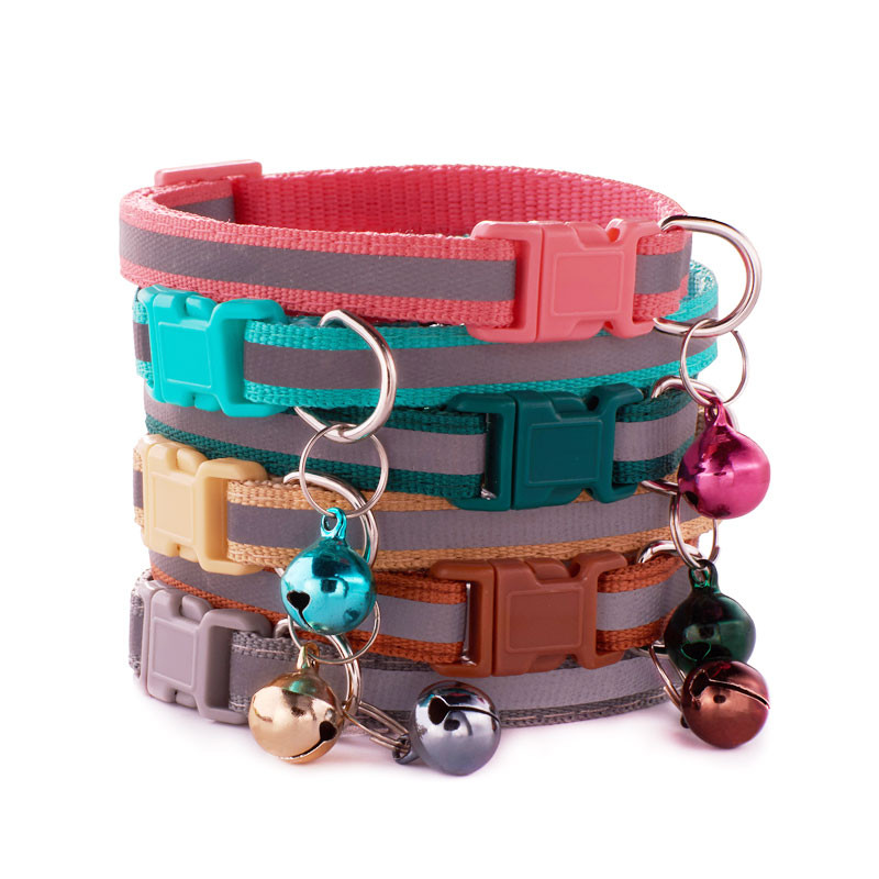 Atstarojoša kaķa kaklasiksnas drošības sprādze ar Bell Breakaway Pet Small Dog Collier ķēdes kaklarota, personalizēta Gatos Kitten Perro