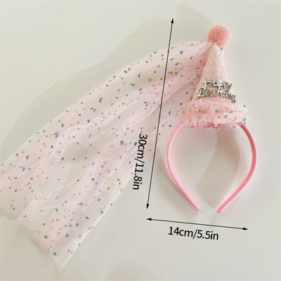 Születésnapi parti ünnepség fejpánt Kid Happy Birthday Hat Ins Születésnapi sapka gyereknapi dekorációhoz Fejpánt 생일 Bruja