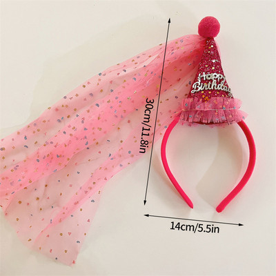 Születésnapi parti ünnepség fejpánt Kid Happy Birthday Hat Ins Születésnapi sapka gyereknapi dekorációhoz Fejpánt 생일 Bruja