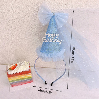 Születésnapi parti ünnepség fejpánt Kid Happy Birthday Hat Ins Születésnapi sapka gyereknapi dekorációhoz Fejpánt 생일 Bruja