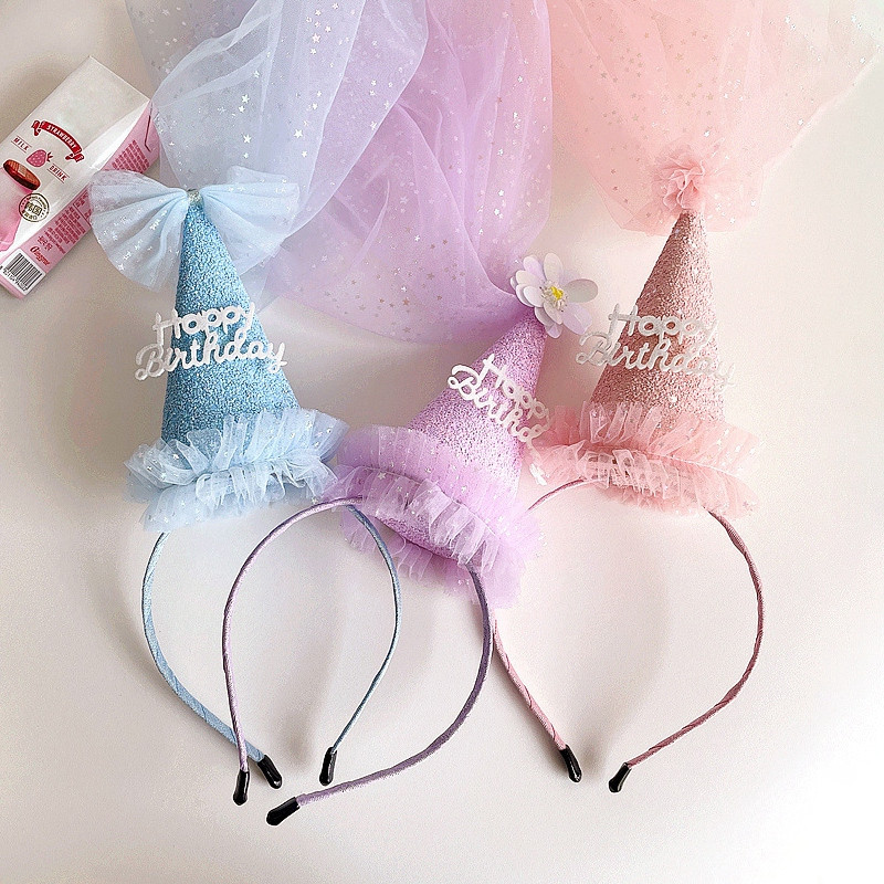 Születésnapi parti ünnepség fejpánt Kid Happy Birthday Hat Ins Születésnapi sapka gyereknapi dekorációhoz Fejpánt 생일 Bruja