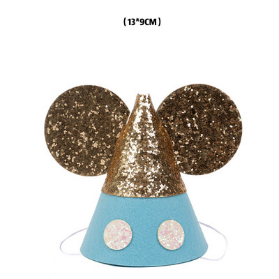 Bērnu daudz laimes dzimšanas dienā cepure ballīte kronis dinozauru kosmosa haizivs nāriņa matu lente meitene zēns pirmais dušas rekvizīts