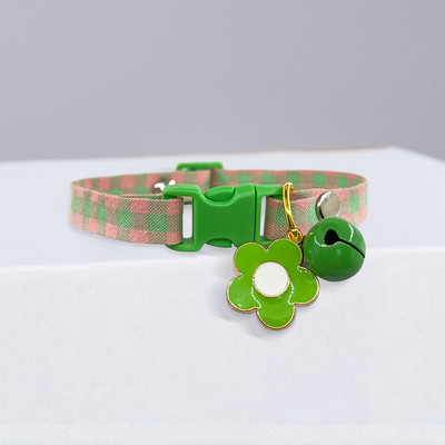 Macskanyakörv Aranyos csengő rajzfilm nyaklánc állítható nyakörv Avokádó medál Kockás macskanyakörv Macska kiskutya kisállat macska kiegészítők