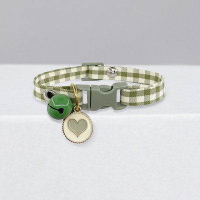 Macskanyakörv Aranyos csengő rajzfilm nyaklánc állítható nyakörv Avokádó medál Kockás macskanyakörv Macska kiskutya kisállat macska kiegészítők