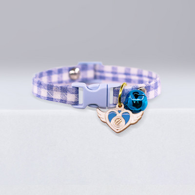 Macskanyakörv Aranyos csengő rajzfilm nyaklánc állítható nyakörv Avokádó medál Kockás macskanyakörv Macska kiskutya kisállat macska kiegészítők