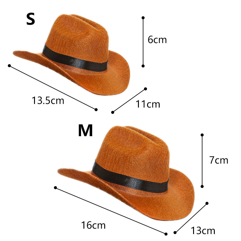 Αστεία καπέλο κατοικίδιων ζώων για σκύλο γάτα Western Cowboy καπέλο φωτογραφικό στήριγμα Universal σκουφάκι σκύλου για το Halloween Christmas Street Party Αξεσουάρ για κατοικίδια