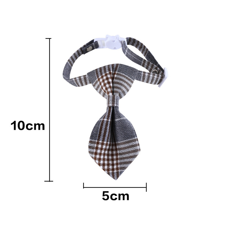 Kockás csokornyakkendő Háziállatok Macska nyakörvek Állítható kiskutya chihuahua nyaklánc biztonsági csat cica csokornyakkendő nyúl nyakkendő