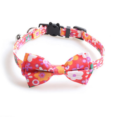 Floral Animal de companie Guler pentru pisici Accesorii pentru câini Colier cu clopoțel Chaturi Arc Bandana Colier floarea-soarelui Rechizite pentru capre Breakaway Charm