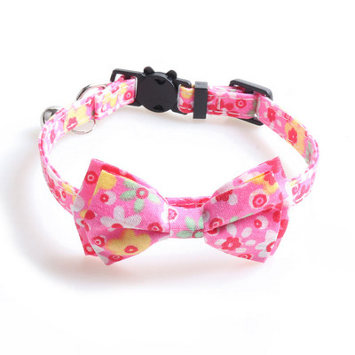 Floral Animal de companie Guler pentru pisici Accesorii pentru câini Colier cu clopoțel Chaturi Arc Bandana Colier floarea-soarelui Rechizite pentru capre Breakaway Charm
