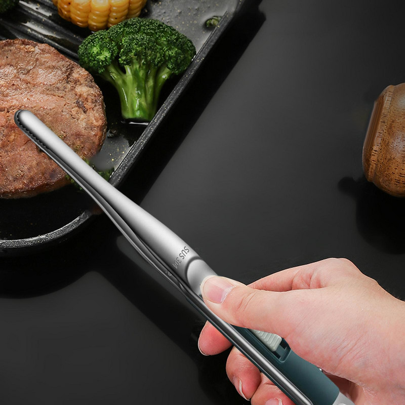 Mājsaimniecības nerūsējošā tērauda pārtikas saspraudes, izturīgi gatavošanas trauki grilēšanai