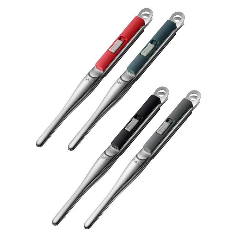 Mājsaimniecības nerūsējošā tērauda pārtikas saspraudes, izturīgi gatavošanas trauki grilēšanai