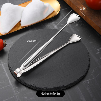 Svédasztalos Grill Steak Ételfogók Hús fogas tálaló kapcsos Hosszú nyelű Hotel Törölközőbilincs Otthoni Konyha Főzőedények