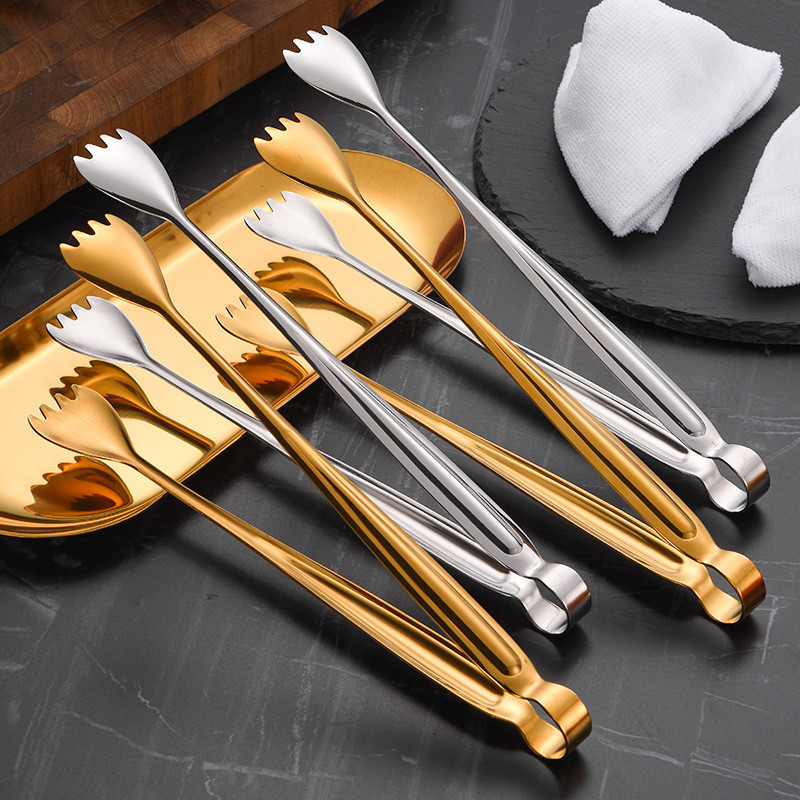 Svédasztalos Grill Steak Ételfogók Hús fogas tálaló kapcsos Hosszú nyelű Hotel Törölközőbilincs Otthoni Konyha Főzőedények