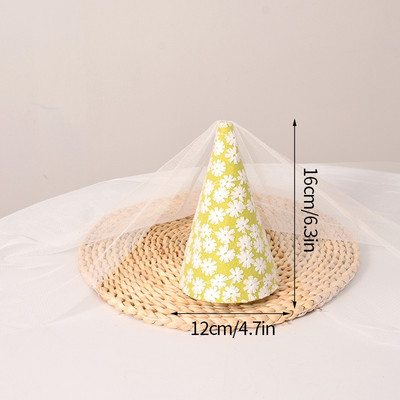 Bling Bling Születésnapi Kalap INS Babaparti kalap koreai stílusú hercegnős születésnapi kalapok Fényes fejfedős party sapka gyerekeknek fotó kellékek