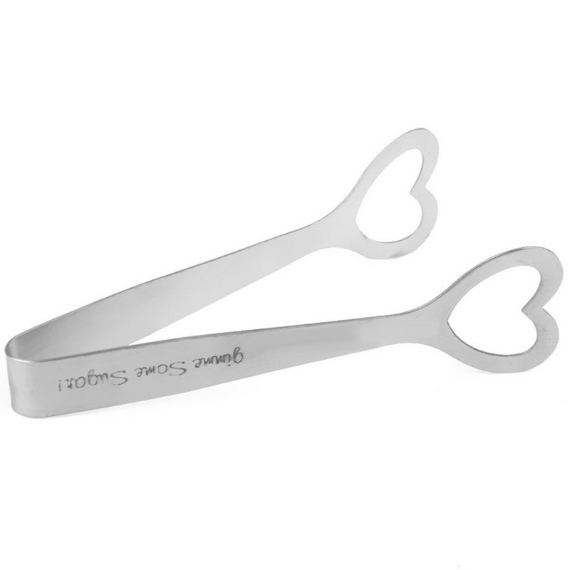 Virtuves instrumenti Pārtika Kāzas Nerūsējošais tērauds Sirds formas skava Cukura sorbeta dāvana Virtuves piederumi