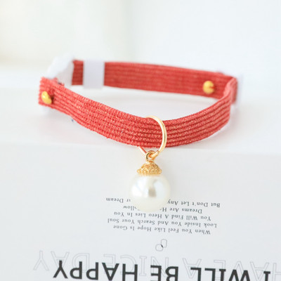 Pērļu kaķa kaklasiksna Breakaway ar tauriņu un pērļu kulonu kaķēnu drošības kaklasiksna Viegla, mīksta, izturīga mājdzīvniekiem un maziem suņiem