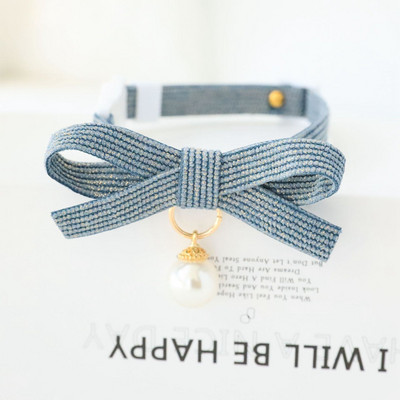 Pērļu kaķa kaklasiksna Breakaway ar tauriņu un pērļu kulonu kaķēnu drošības kaklasiksna Viegla, mīksta, izturīga mājdzīvniekiem un maziem suņiem