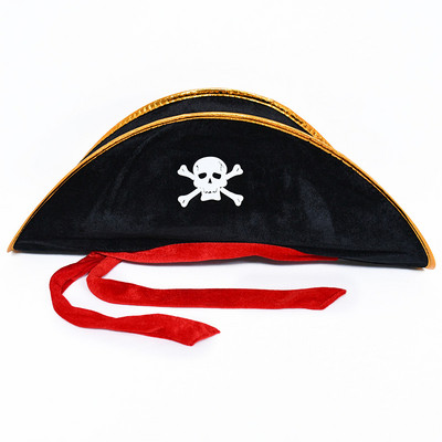 Halloween Skull Print Kalóz Kalap Felnőtt Gyerekek Cosplay Jelmez sapka Halloween Masquerade Party Favors Corsair Cap Kellékek