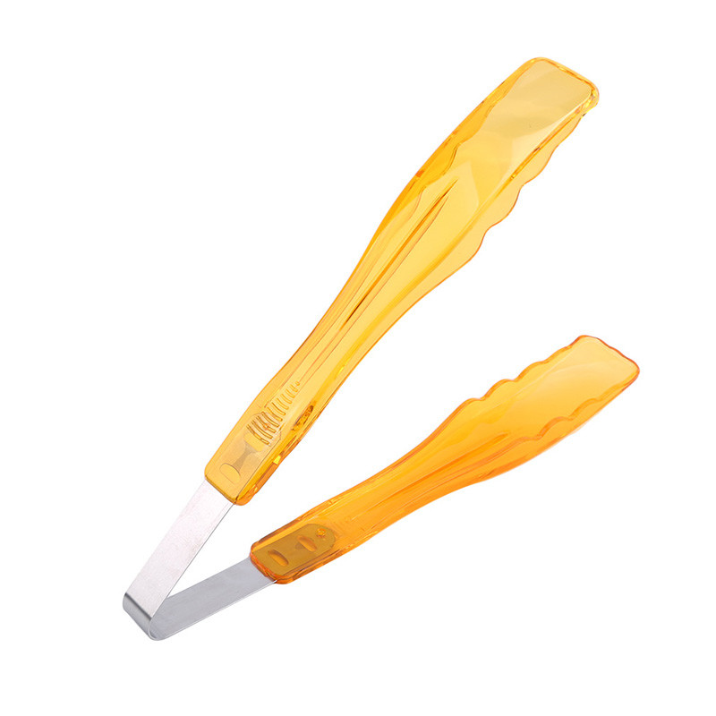 Konditorejas skava Barbekjū Virtuves knaibles Nerūsējošais tērauds + Plastmasas pārtikas knaibles Virtuves piederumi Bufetes gatavošanas rīks Pretkarsts maizes klips