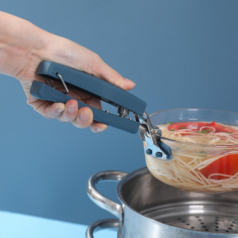 Bakeware Tongs Εργαλείο κουζίνας Σφιγκτήρας πιάτων φούρνου μικροκυμάτων Αντιζευκτικό αφαίρεση μπολ από ανοξείδωτο χάλυβα πολλαπλών χρήσεων