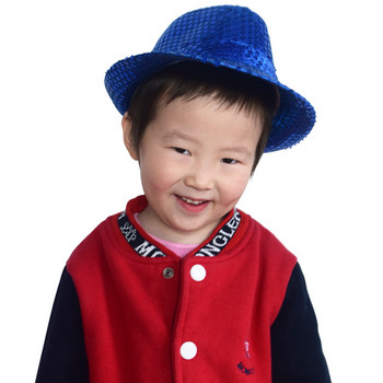 Παιδικές παγιέτες Top Magic Hat Cap Καπέλο Jazz Unisex Stage Performance Cap Street Dance Headwear Headdress