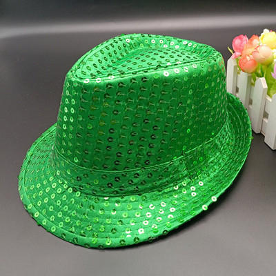 Gyerek Gyerek flitteres felső Magic Hat sapka Felnőtt Jazz Kalap Uniszex Színpadi Előadás Cap Street Dance Fejfedő Fejdísz