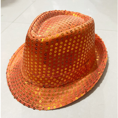 Gyerek Gyerek flitteres felső Magic Hat sapka Felnőtt Jazz Kalap Uniszex Színpadi Előadás Cap Street Dance Fejfedő Fejdísz