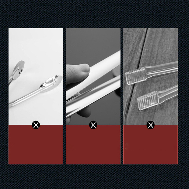 Jauns 1 gab. Nerūsējošā tērauda virtuves BBQ spailes Cute pārtikas knaibles servēšanai maizes sprādzes gatavošanas rīks Virtuves instrumentu piederumi