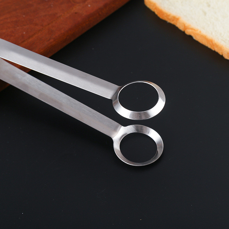 Nerūsējošā tērauda mini saspraude olām, cepšana eļļā, grils, gatavošana, pārtikas knaibles Kafijas cukurs ugunsdrošības skava Piknika virtuves piederumi