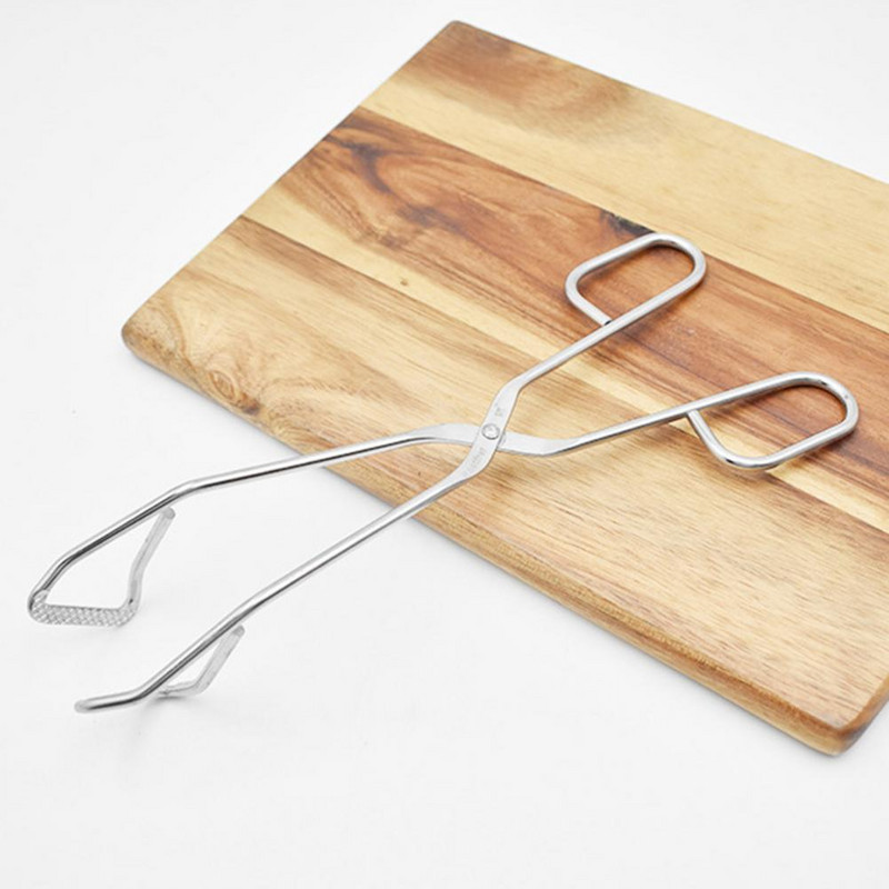 Sudraba pārtikas skava Daudzfunkcionāla pārtikas skava restorānam Labas krāsas cepetis gaļas bārbekjū grilēšanas piederumi pārtikas skava