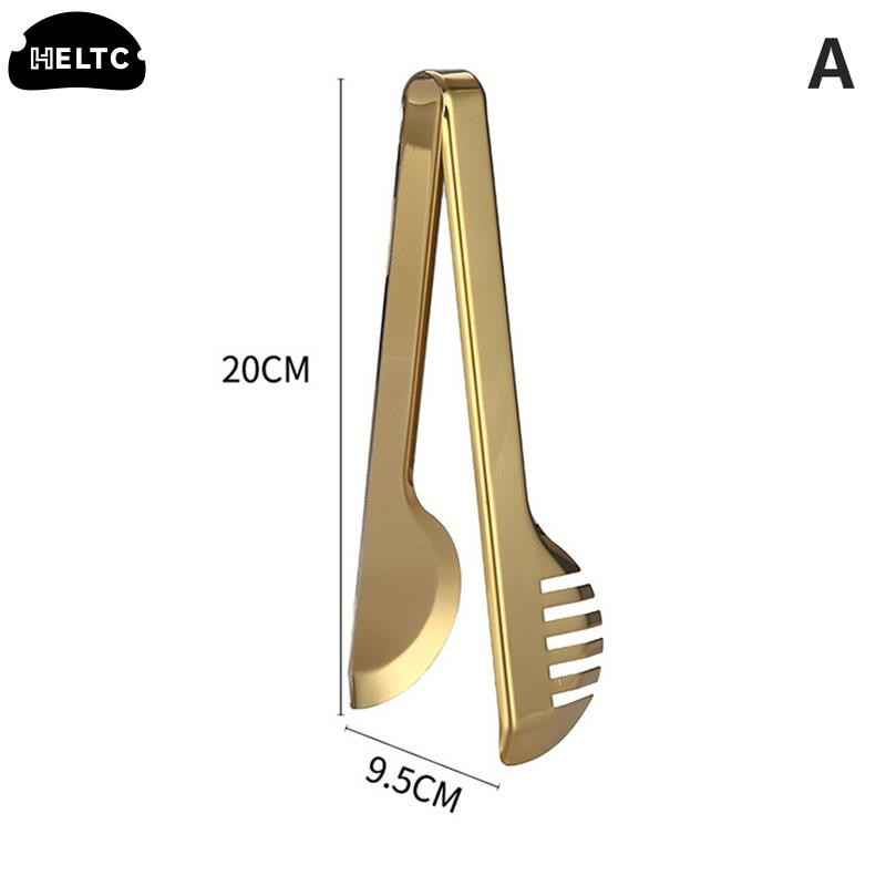Ledo kubelio spaustukas Auksinis BBQ maisto žnyplės kepsnių spaustukas nerūdijantis tuščiaviduris pyragas, duona, kepsninė, kepimo segtukas Virtuvės reikmenys Virtuvės žnyplės