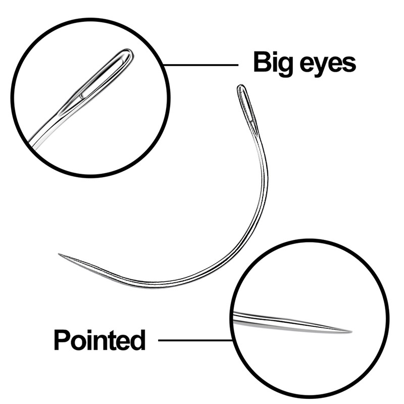 Nonvor 25Pcs Γ τύπου Καμπύλες βελόνες για Δερμάτινα Εργαλεία ραπτικής χειροτεχνίας Βελόνες ραπτικής οικιακής χρήσης Αξεσουάρ ραφής