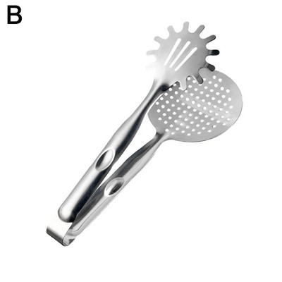 Food Tong από ανοξείδωτο ατσάλι για σνακ Κλιπ κέικ Σαλάτα Ψωμί Σαλάτα Κέικ Μπάρμπεκιου Εργαλείο ψησίματος Ζαχαροπλαστική Κουζίνα Κλιπ Σφιγκτήρας Φρούτων Α5J9