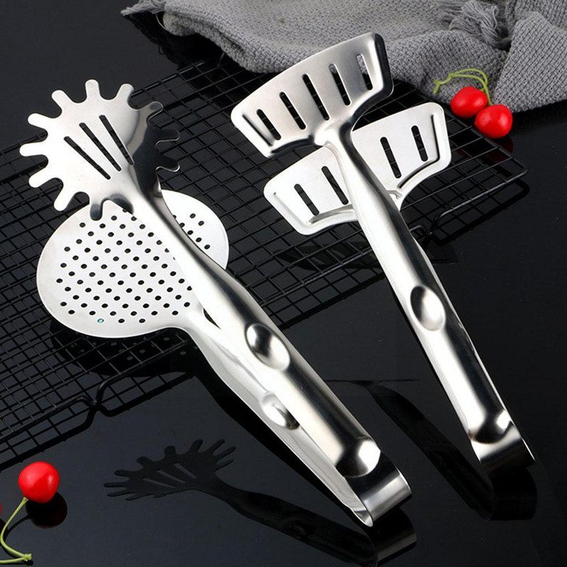 Food Tong από ανοξείδωτο ατσάλι για σνακ Κλιπ κέικ Σαλάτα Ψωμί Σαλάτα Κέικ Μπάρμπεκιου Εργαλείο ψησίματος Ζαχαροπλαστική Κουζίνα Κλιπ Σφιγκτήρας Φρούτων Α5J9