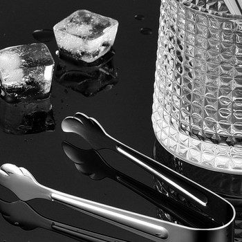 Щипка за лед Артикул от неръждаема стомана Храна Кубчета лед Плодове Захар за кетъринг Мини сервиране Кухненски аксесоари Съдове за готвене Инструменти