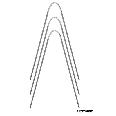3db fonal kötőtű kábel kör alakú tűk dupla hegyes fém rugalmas horgokkal zoknihoz barkácsolás kézműves varróeszköz