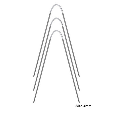 3db fonal kötőtű kábel kör alakú tűk dupla hegyes fém rugalmas horgokkal zoknihoz barkácsolás kézműves varróeszköz