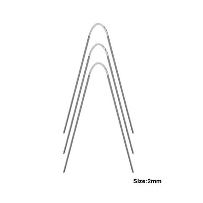 3db fonal kötőtű kábel kör alakú tűk dupla hegyes fém rugalmas horgokkal zoknihoz barkácsolás kézműves varróeszköz