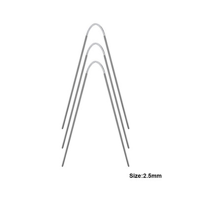 3db fonal kötőtű kábel kör alakú tűk dupla hegyes fém rugalmas horgokkal zoknihoz barkácsolás kézműves varróeszköz