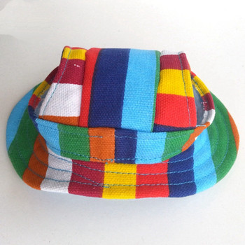 Καπέλο για σκύλους κατοικίδιων ζώων με στρογγυλό γείσο Καπέλο για σκύλους με τρύπες αυτιού για κουτάβι γάτα Καπέλο πριγκίπισσας καπέλο για αντηλιακό καπέλο εξωτερικού χώρου Διχτυωτό καπέλο με αναπνεύσιμο γείσο
