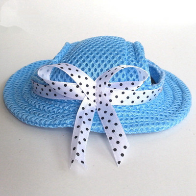 Mājdzīvnieki suņu cepure apaļām malām suņu cepure ar atverēm ausīm kucēnam kaķim sunim cilindriskā cepure Princeses cepure āra saules cepure Tīkla elpojoša viziera cepure