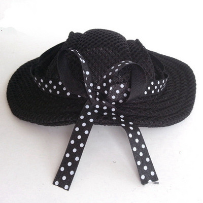 Mājdzīvnieki suņu cepure apaļām malām suņu cepure ar atverēm ausīm kucēnam kaķim sunim cilindriskā cepure Princeses cepure āra saules cepure Tīkla elpojoša viziera cepure